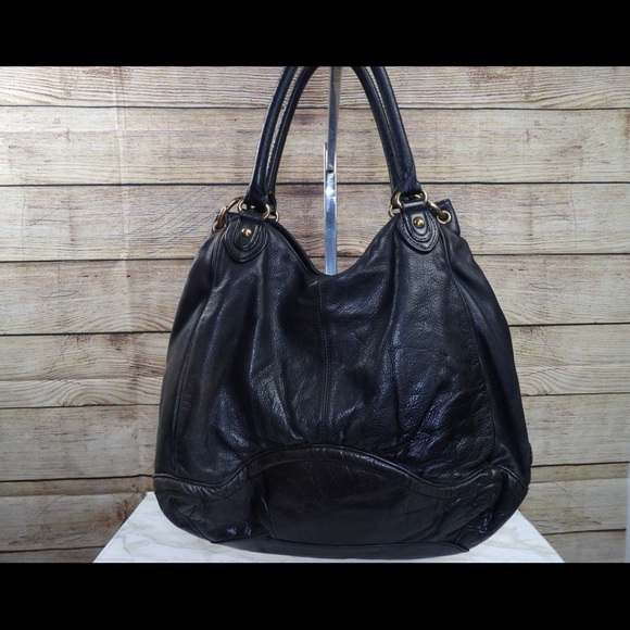 Botkier Leather Tote w/chain detail - Picture 2 of 7